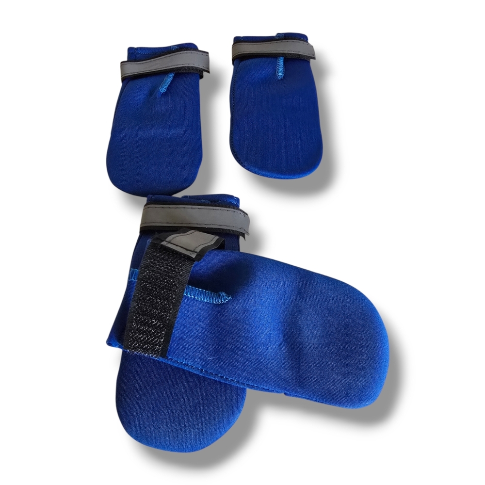 NEW 💙 PETLESO Blue Neoprene Weatherproof Dog Paw Protection Boots - Picture 9 of 16